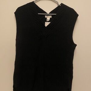 Black Sweater Vest